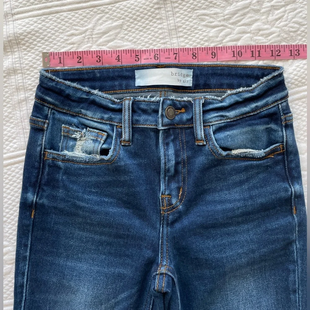 Buckle Hudson Mid-Rise Ankle Skinny Denim Jeans 24 Dark Wash BRIDGE BY GLY - Picture 13 of 15